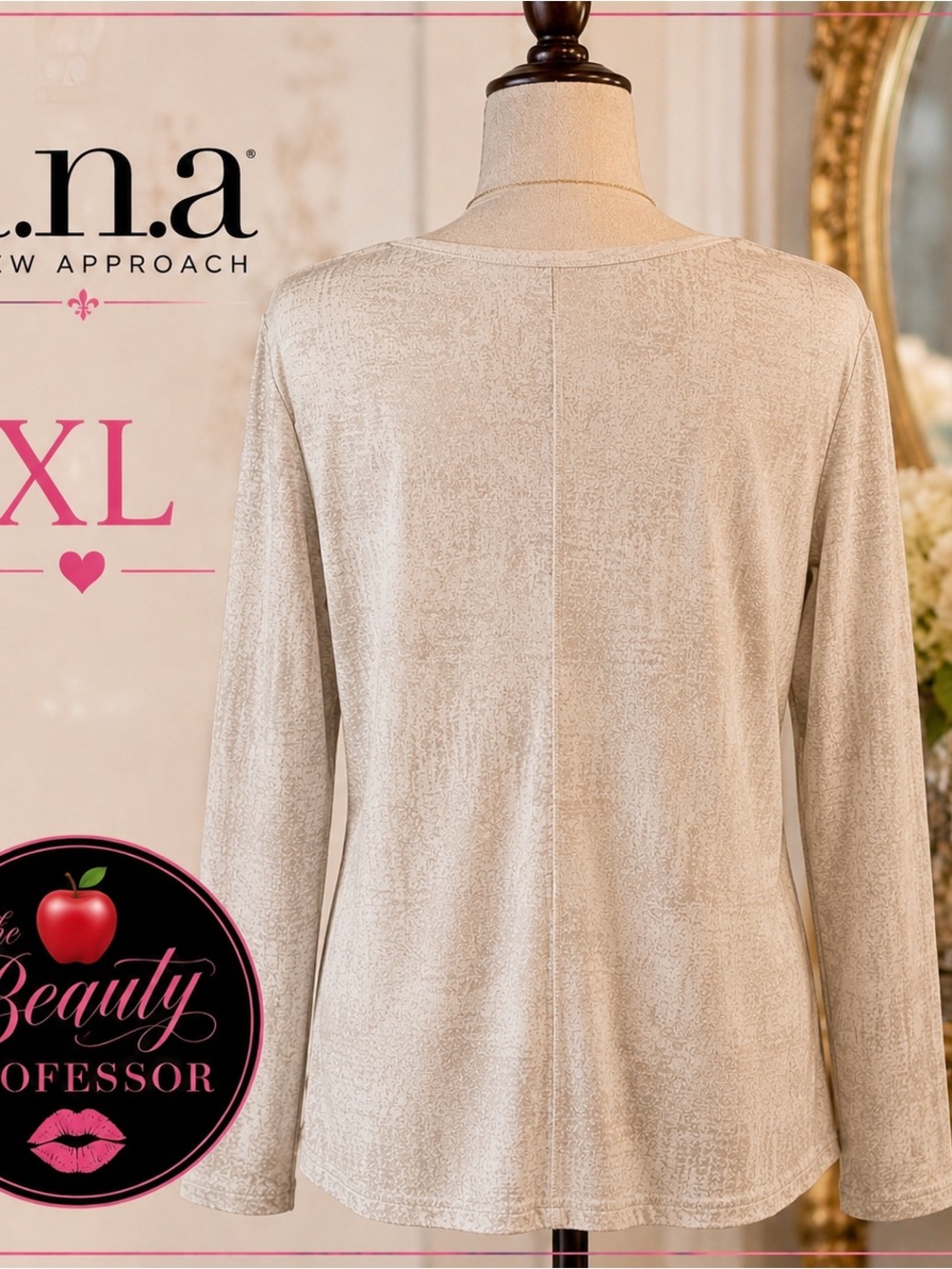 💞 metallic, neutral, soft stretch, - Picture 2 of 6